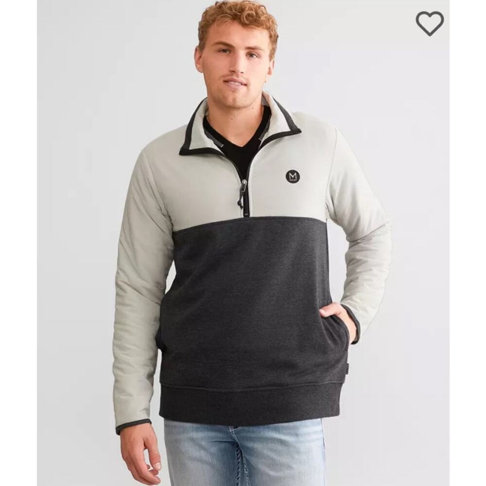MAVEN Co-OP mens 1/4 zip sweatshirt/jacket, size Medium